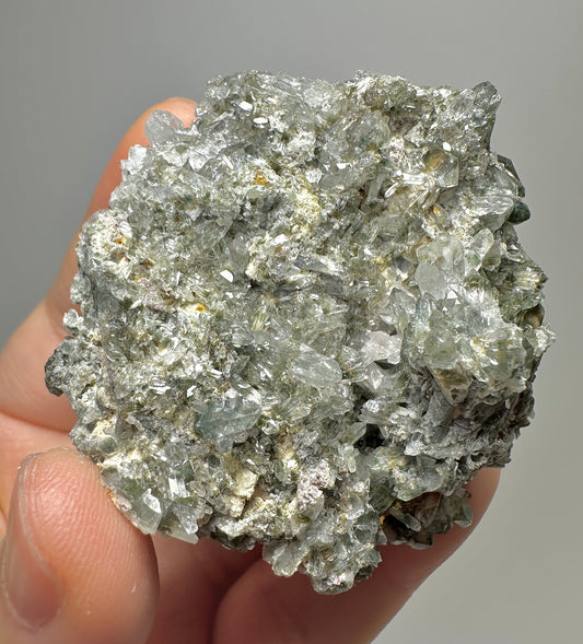 Green Phantom Quartz Crystal Cluster from Jinkouhe China | Natural Chlorite Included Quartz Mineral Specimen