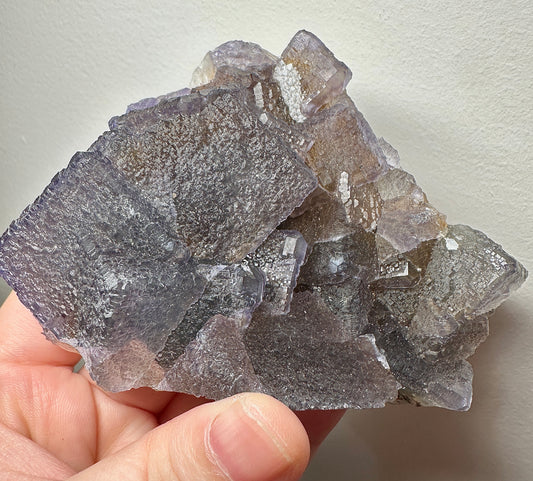 Fujian Matrix Fluorite QR Code Crystal – Unique Collectible Mineral Specimen, Natural Fluorite Display, Home Decor, Gift for Crystal Lovers