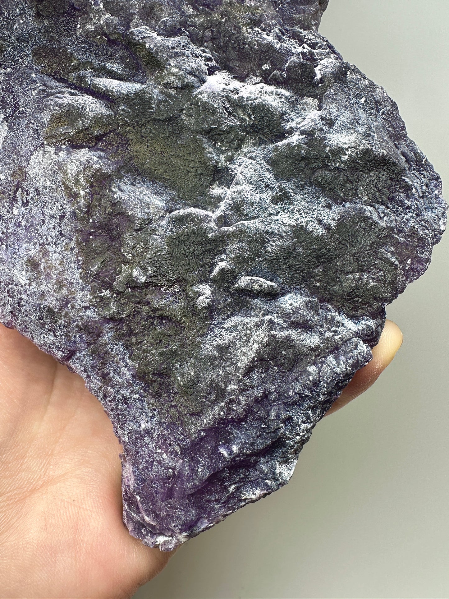 Henan Purple Fluorite “Snow Scene” Specimen – Natural Mineral Crystal
