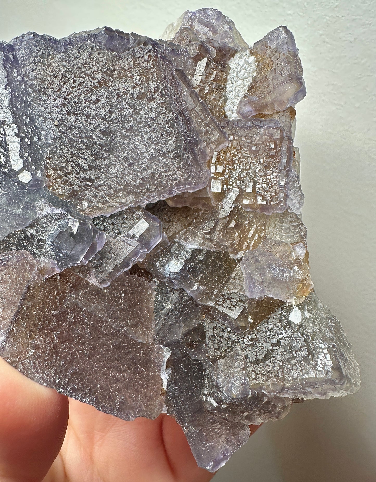 Fujian Matrix Fluorite QR Code Crystal – Unique Collectible Mineral Specimen, Natural Fluorite Display, Home Decor, Gift for Crystal Lovers