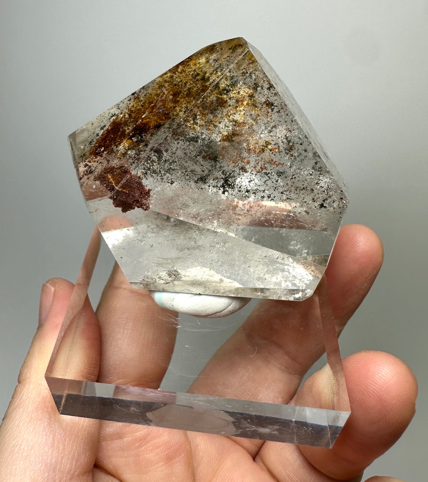 Brazilian Phantom Quartz Crystal Freeform | Natural Phantom Included Quartz from Brazil