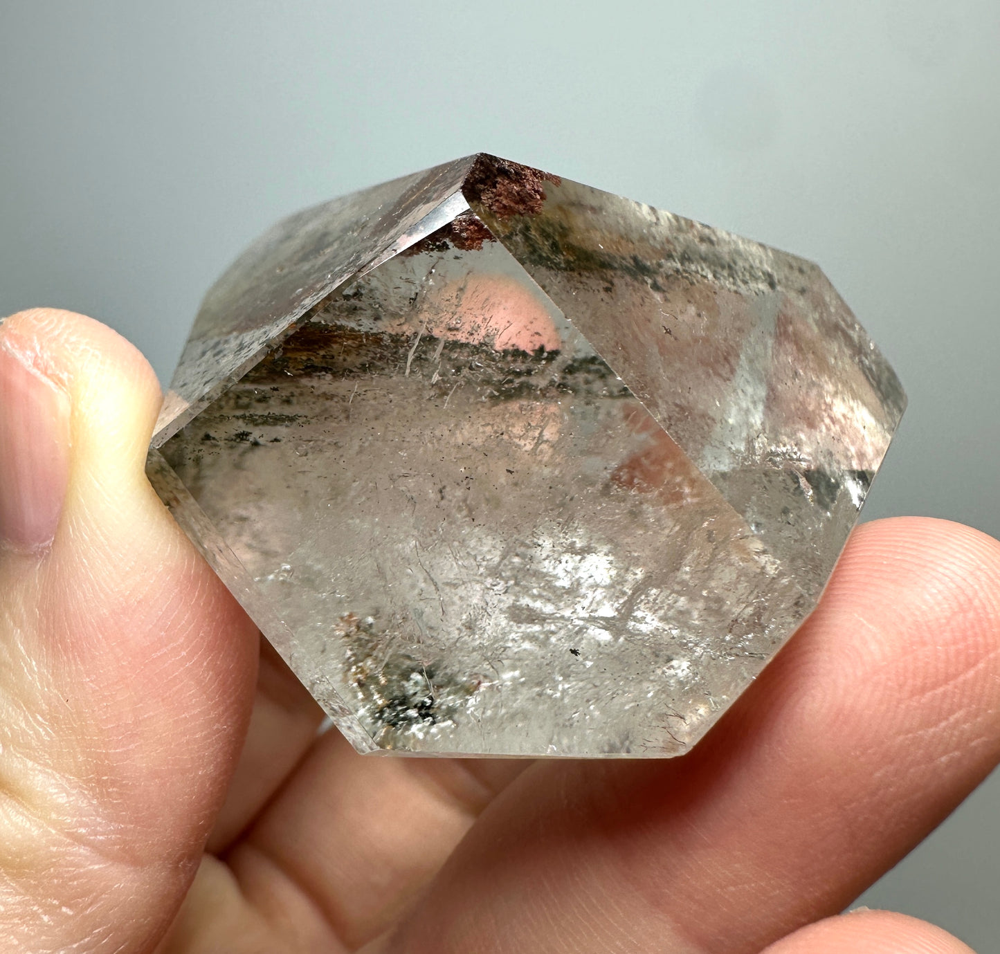 Brazilian Phantom Quartz Crystal Freeform | Natural Phantom Included Quartz from Brazil