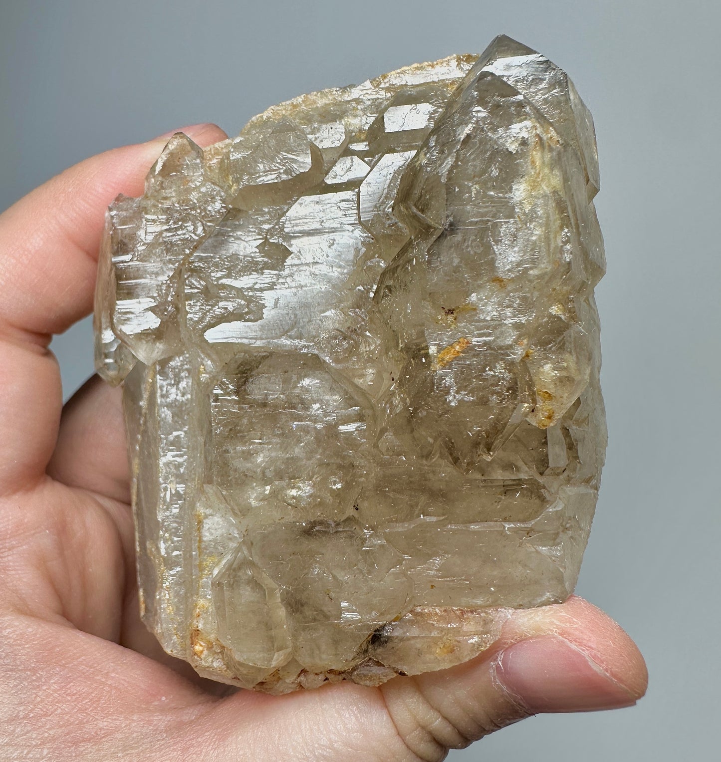 Brazilian Elestial Quartz Crystal | Natural Skeletal Quartz Mineral Specimen