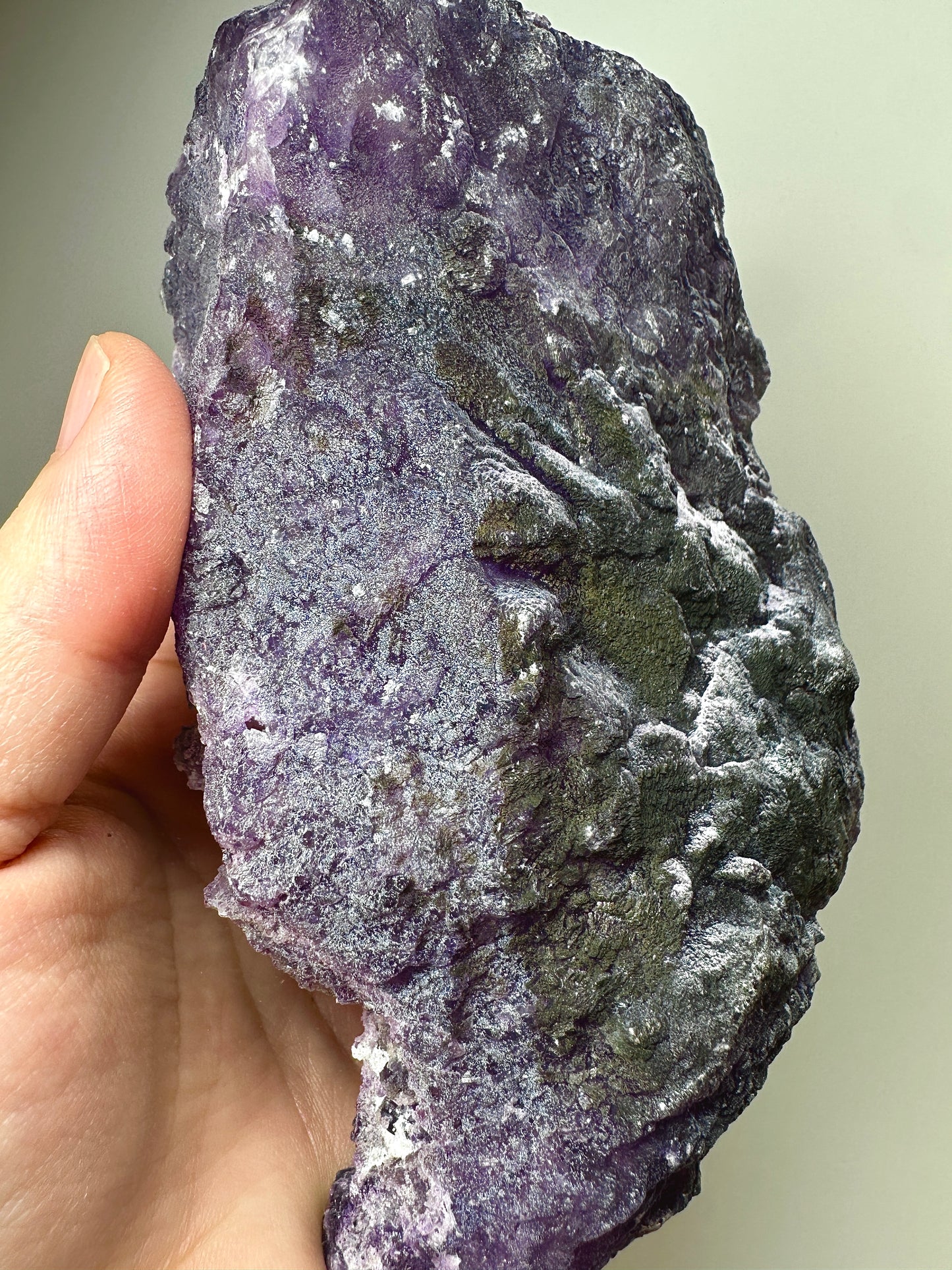 Henan Purple Fluorite “Snow Scene” Specimen – Natural Mineral Crystal