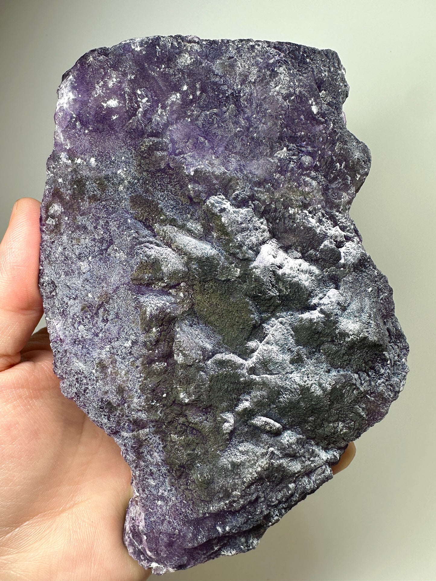 Henan Purple Fluorite “Snow Scene” Specimen – Natural Mineral Crystal