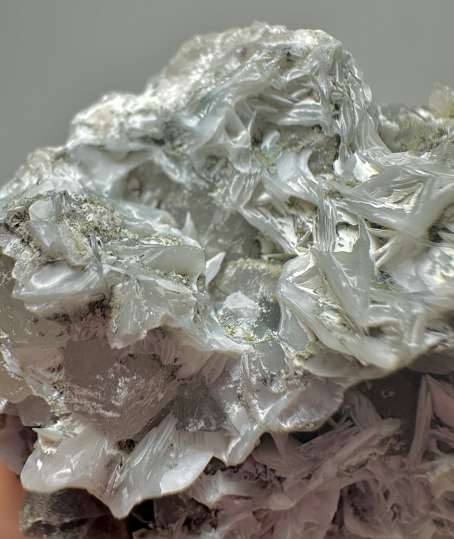 Inner Mongolia Calcite with Andradite Garnet & Green Chlorite – Natural Crystal Mineral Specimen from China