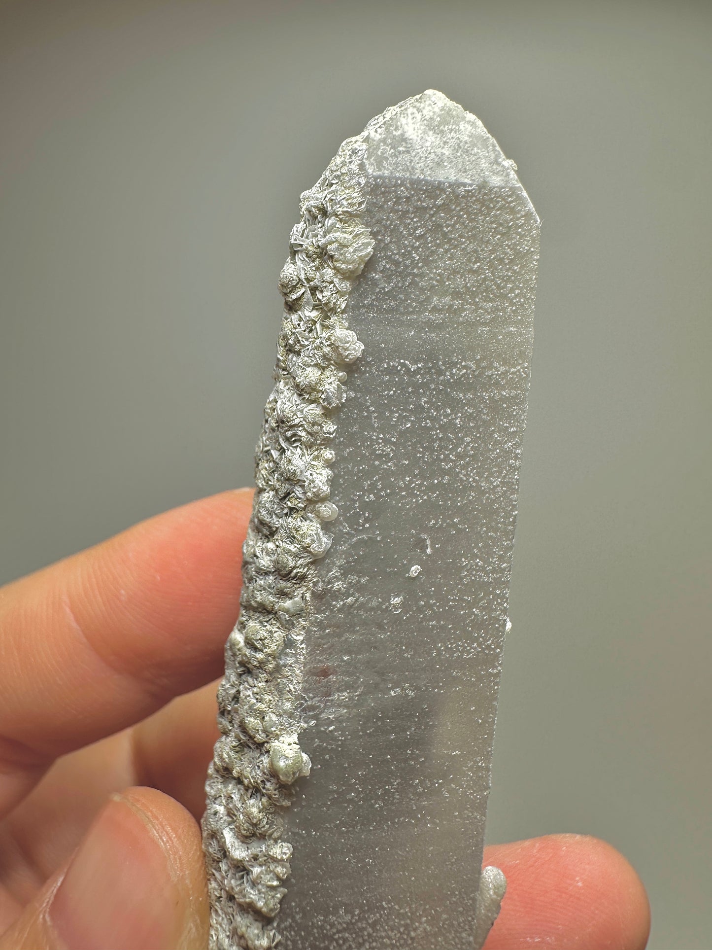 Rare High Temperature Quartz Single Crystal from Inner Mongolia with Petal Calcite – Natural Chinese Mineral Specimen for Collectors and Display