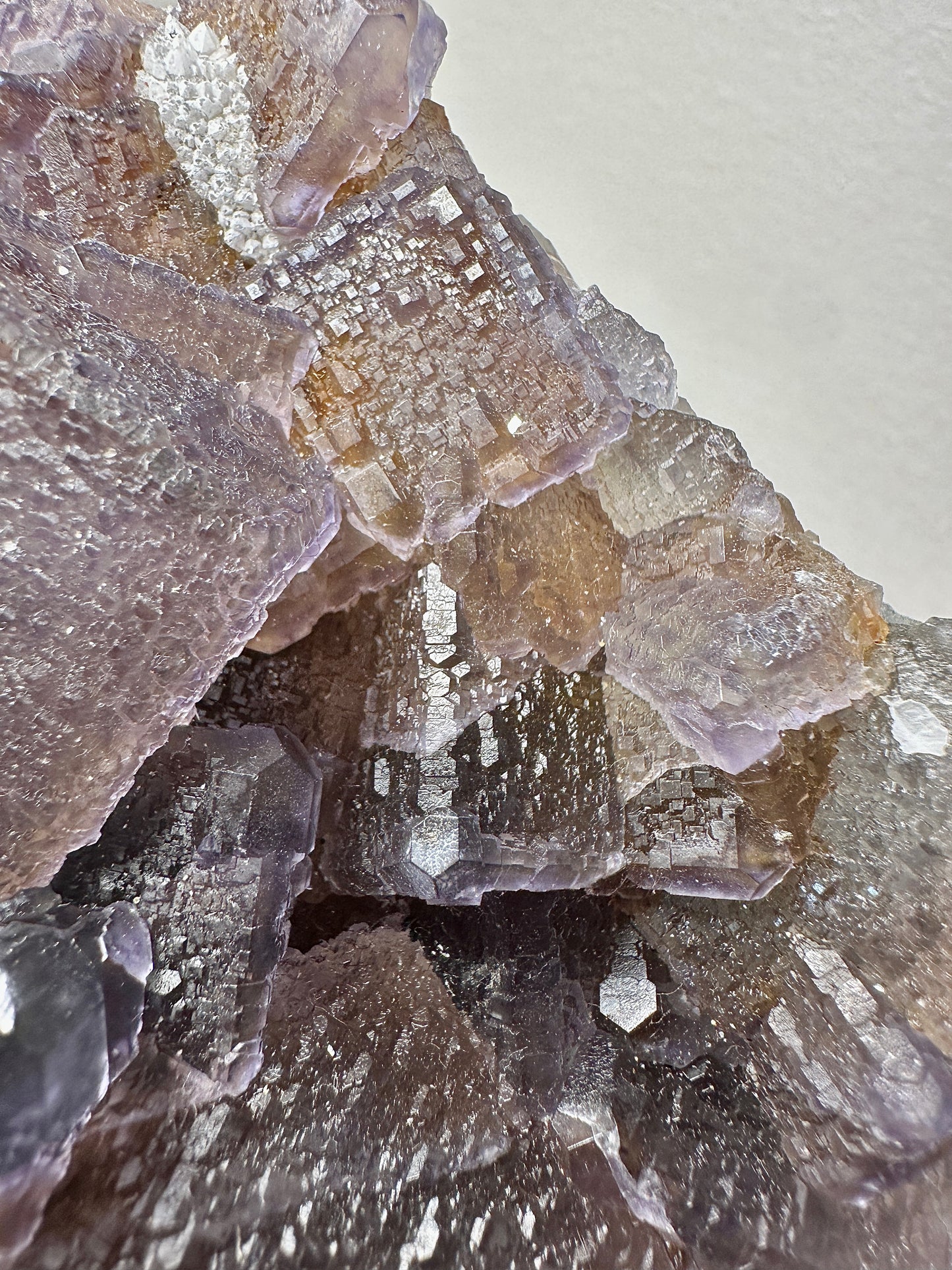 Fujian Matrix Fluorite QR Code Crystal – Unique Collectible Mineral Specimen, Natural Fluorite Display, Home Decor, Gift for Crystal Lovers