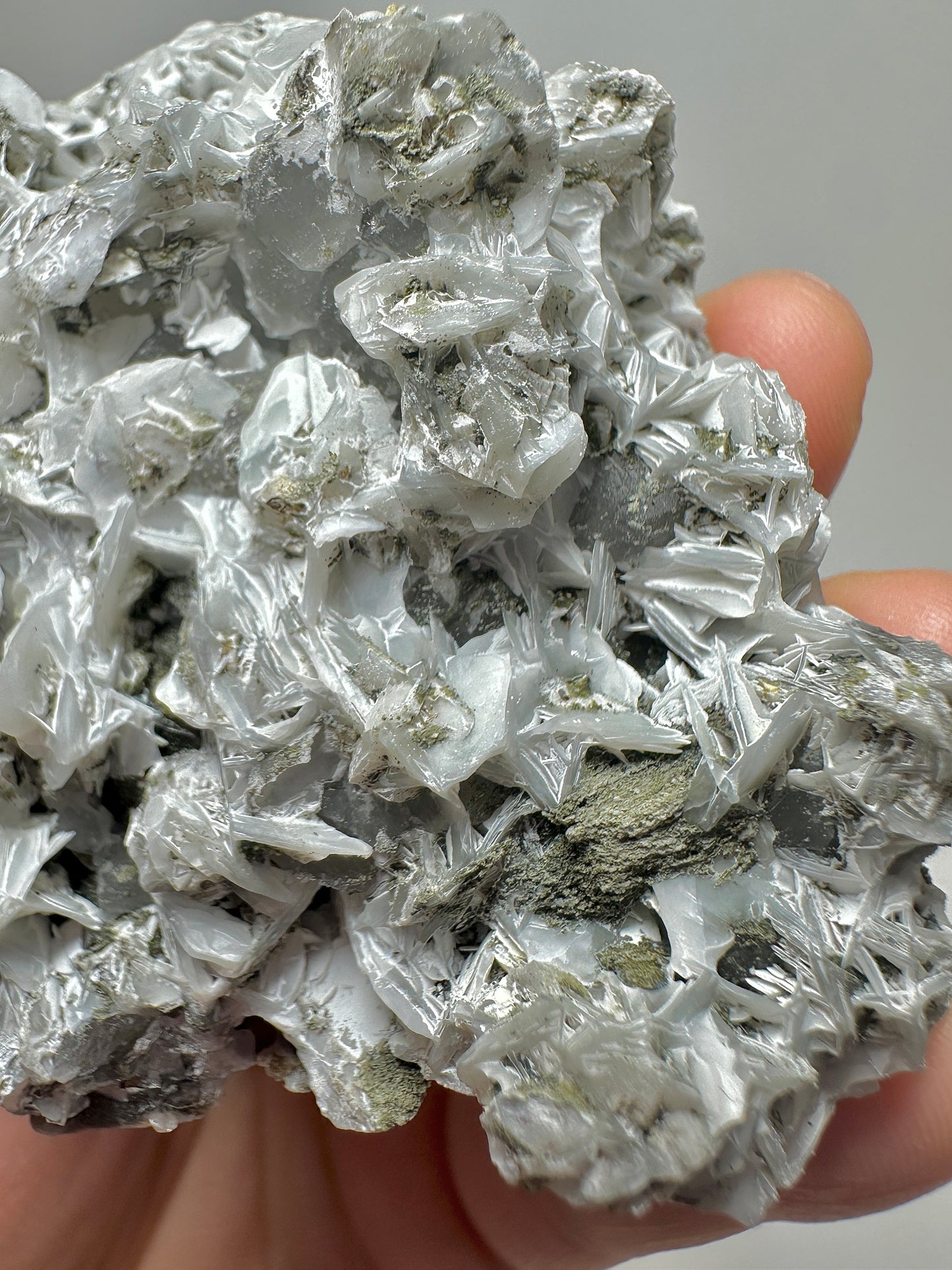 Inner Mongolia Calcite with Andradite Garnet & Green Chlorite – Natural Crystal Mineral Specimen from China