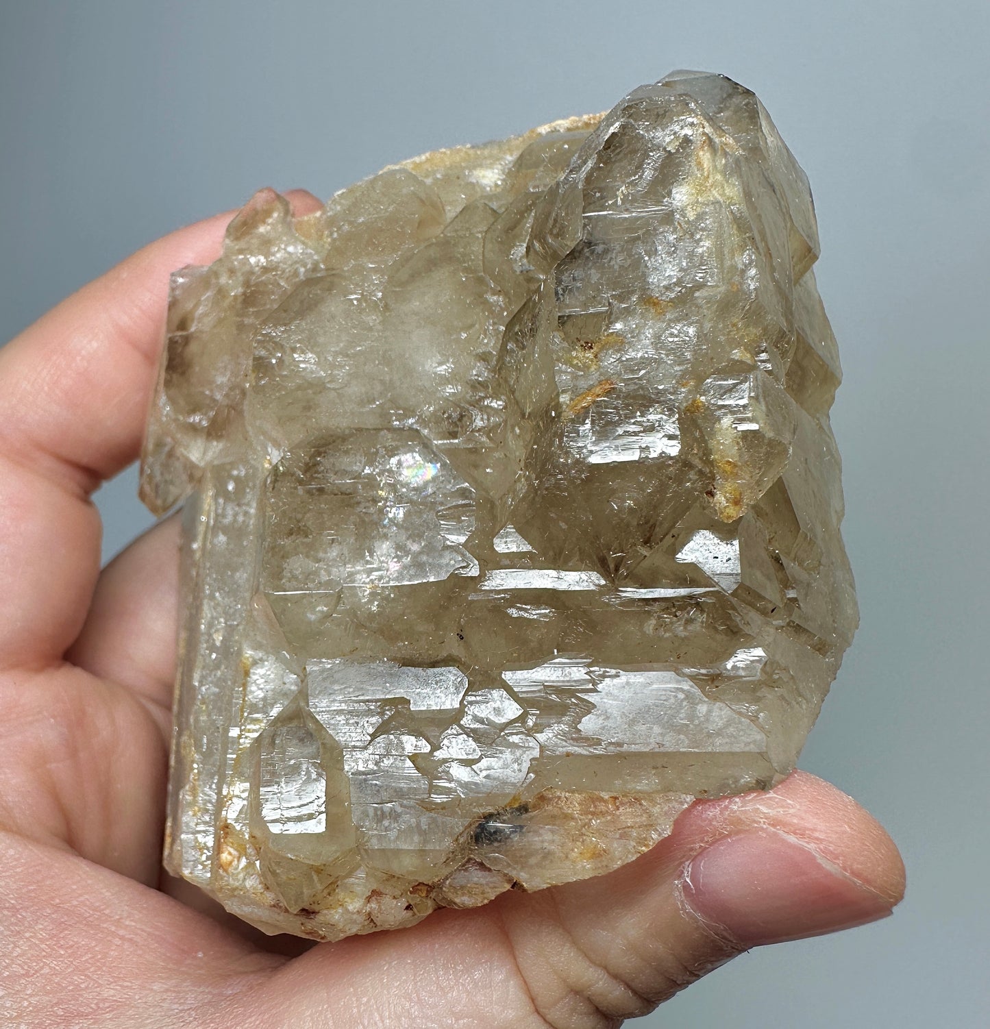 Brazilian Elestial Quartz Crystal | Natural Skeletal Quartz Mineral Specimen