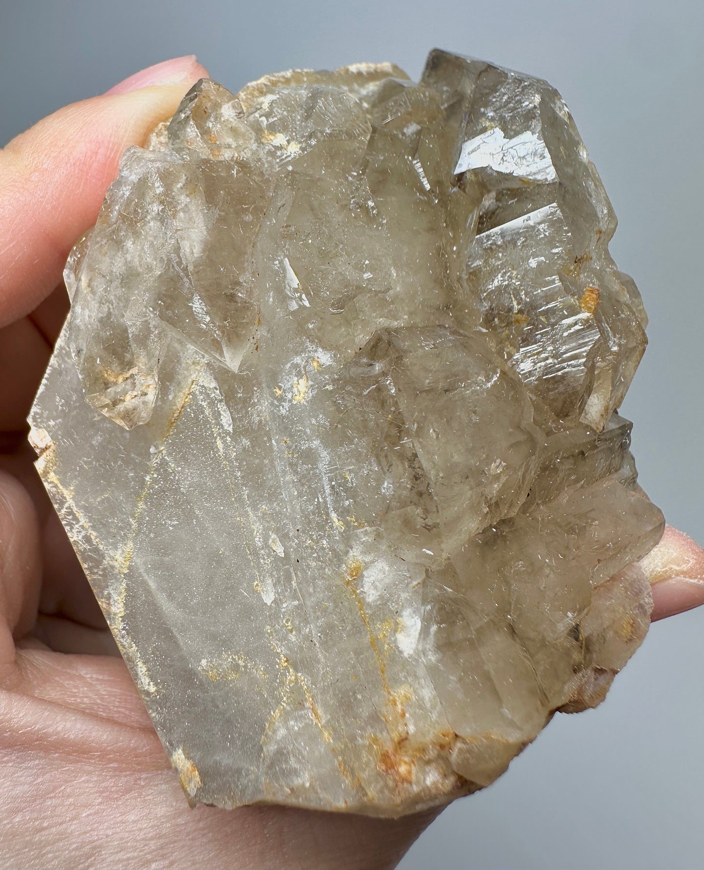Brazilian Elestial Quartz Crystal | Natural Skeletal Quartz Mineral Specimen