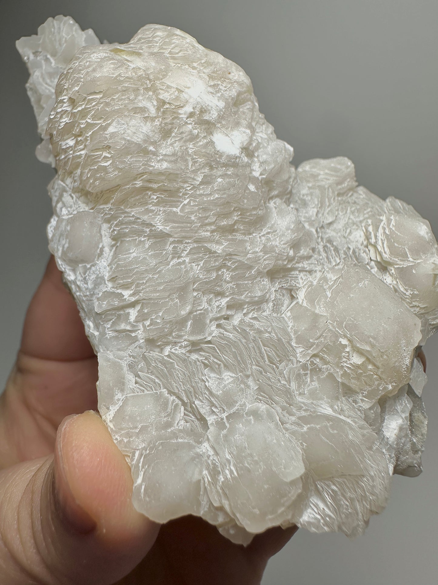 Inner Mongolia Layered Calcite Crystal Cluster | Rare Chinese Mineral Specimen