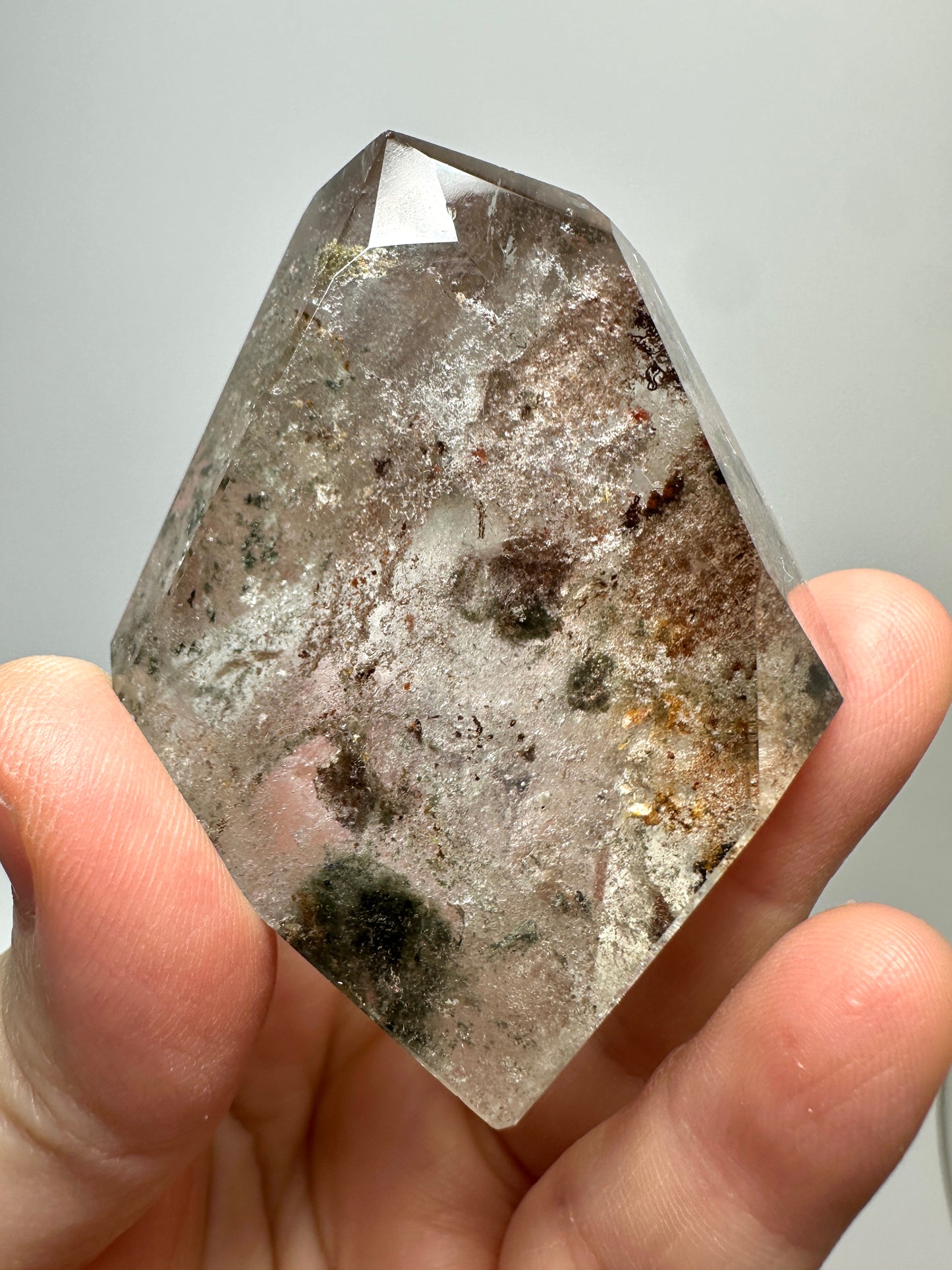 Brazilian Phantom Quartz Crystal Freeform | Natural Phantom Included Quartz from Brazil