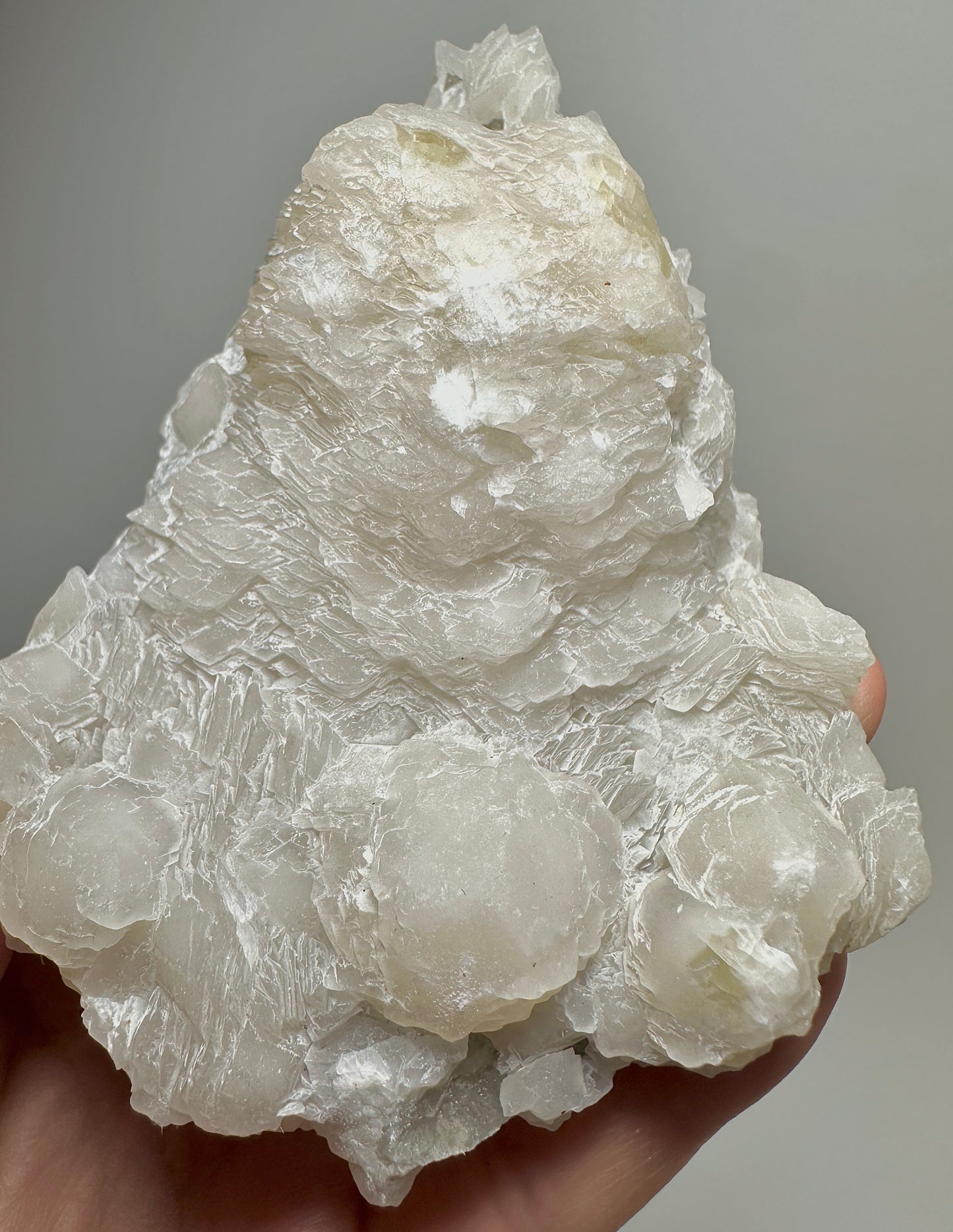Inner Mongolia Layered Calcite Crystal Cluster | Rare Chinese Mineral Specimen