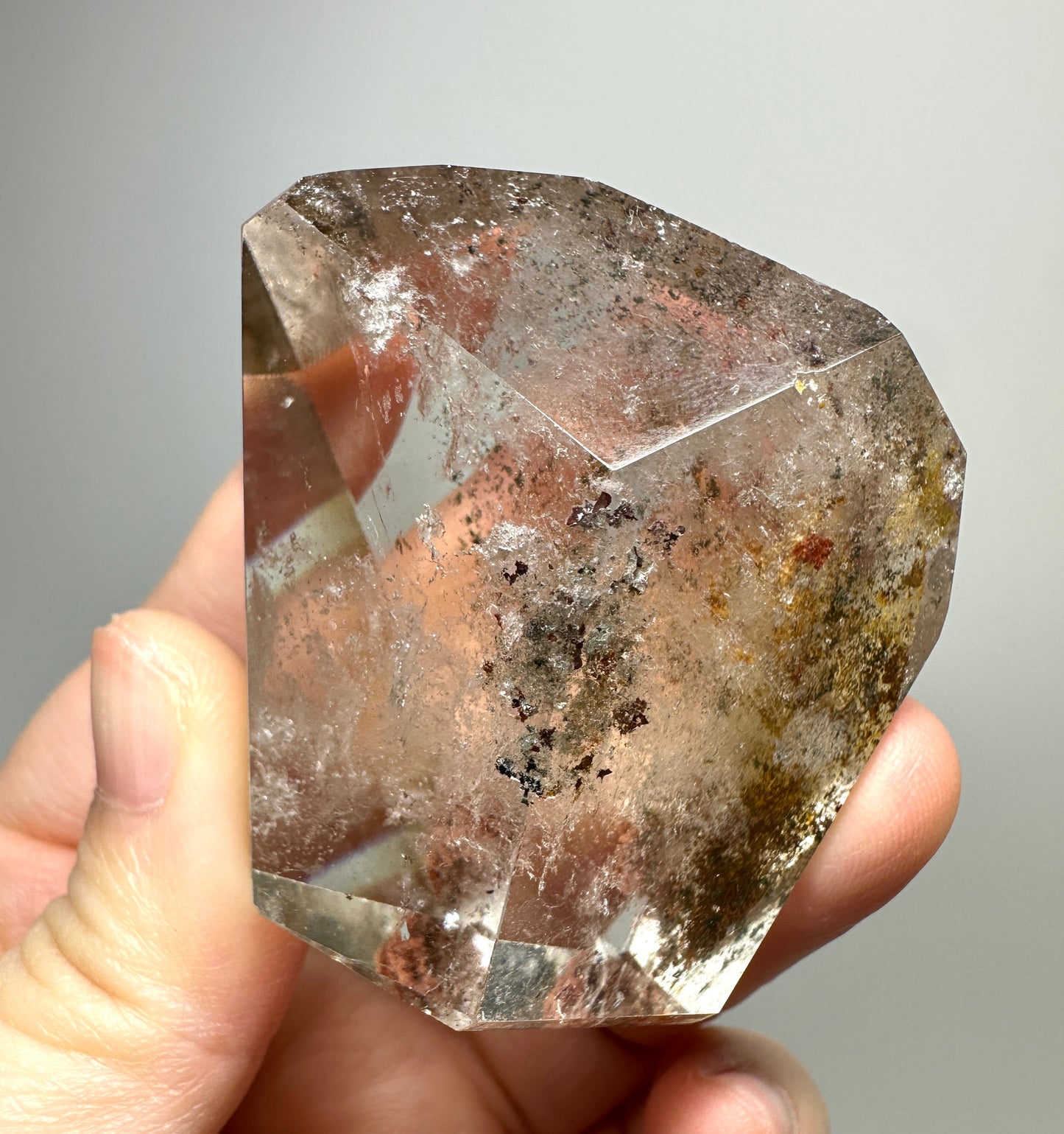 Brazilian Phantom Quartz Crystal Freeform | Natural Phantom Included Quartz from Brazil