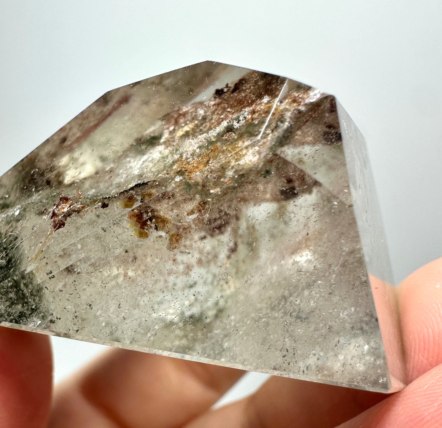 Brazilian Phantom Quartz Crystal Freeform | Natural Phantom Included Quartz from Brazil