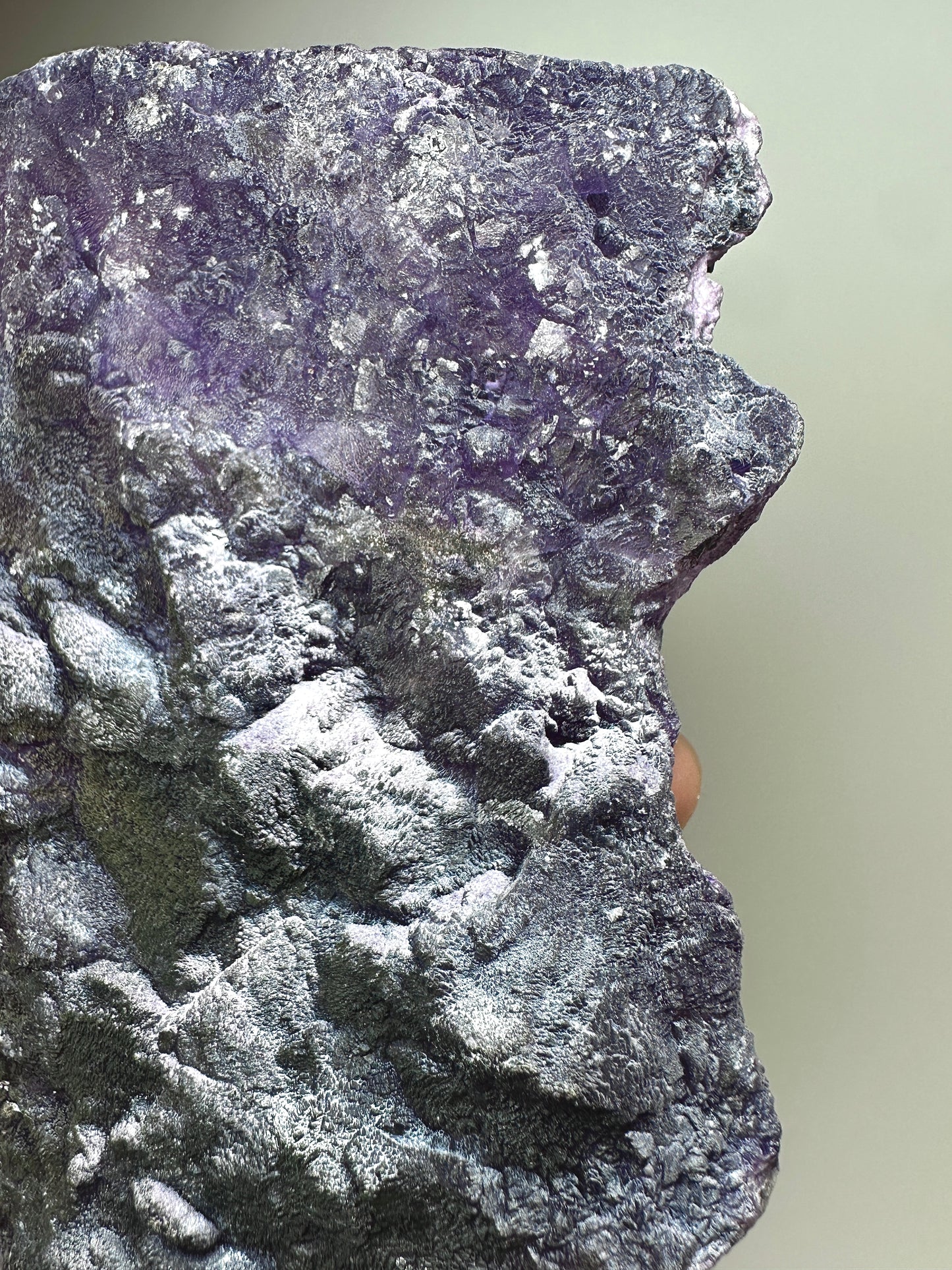 Henan Purple Fluorite “Snow Scene” Specimen – Natural Mineral Crystal