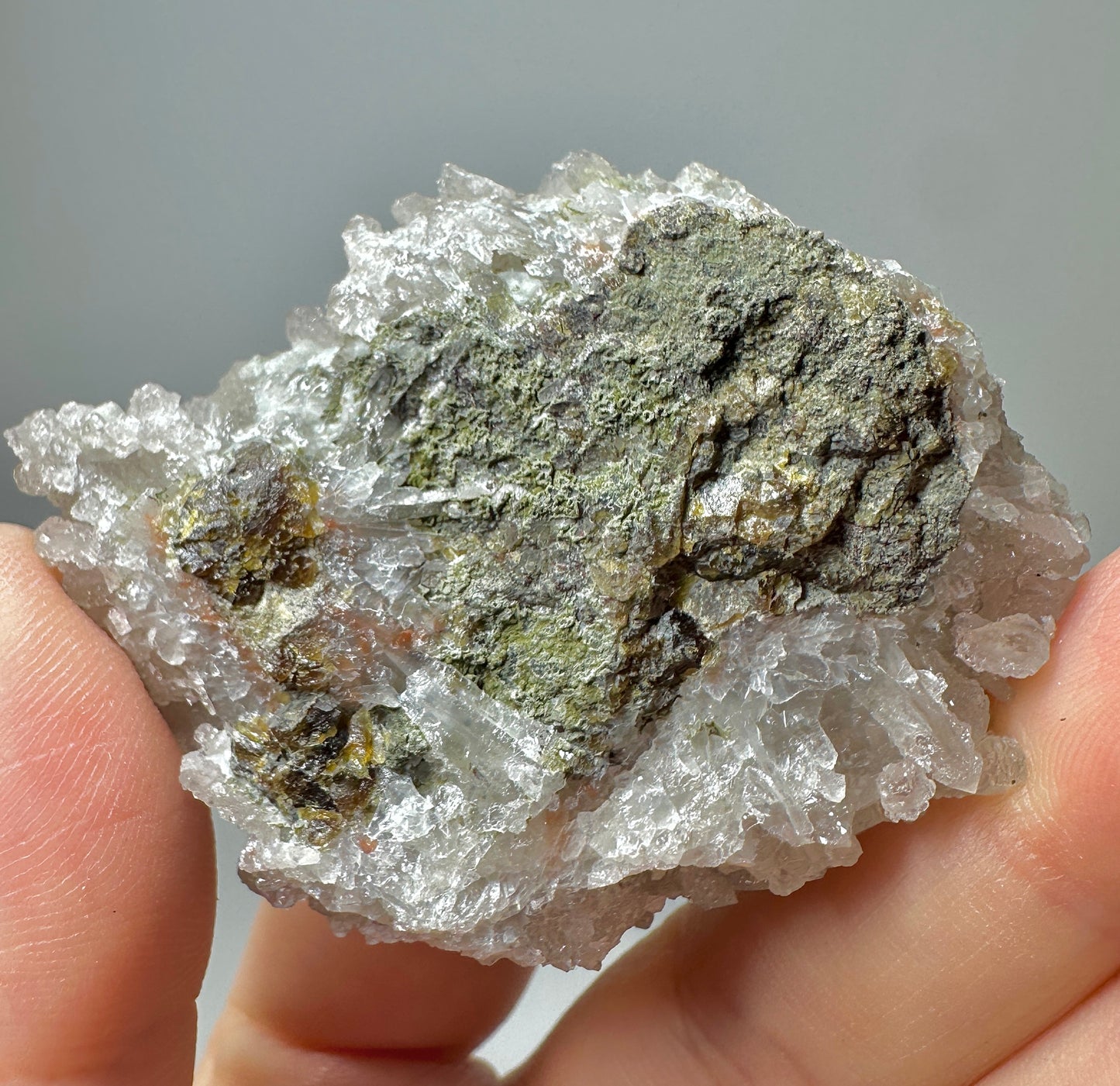 Inner Mongolia High Temperature Quartz Cluster with Andradite Garnet – Rare Chinese Mineral Specimen