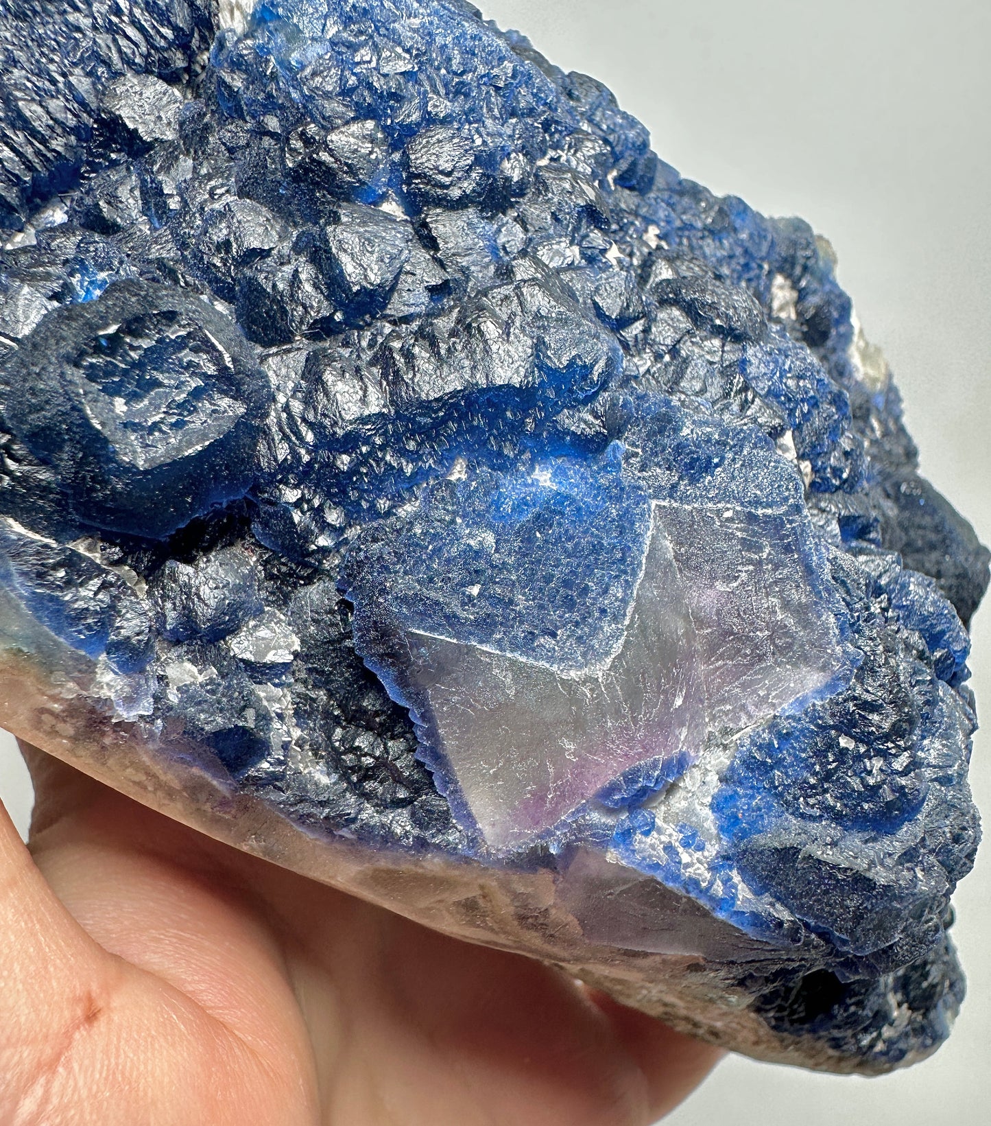 Inner Mongolia Blueberry Fluorite Specimen | Natural Fluorite Crystal from China