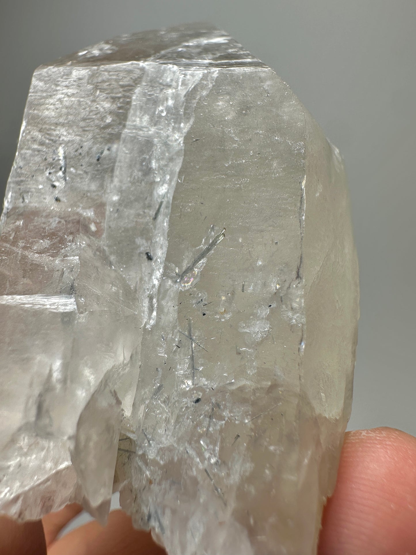 Rare Pakistan Quartz with Black Tourmaline, Feldspar, Mica and Blue Tourmaline Inclusions – Natural Mineral Specimen for Collectors