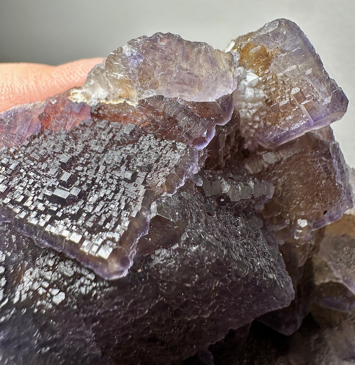 Fujian Matrix Fluorite QR Code Crystal – Unique Collectible Mineral Specimen, Natural Fluorite Display, Home Decor, Gift for Crystal Lovers