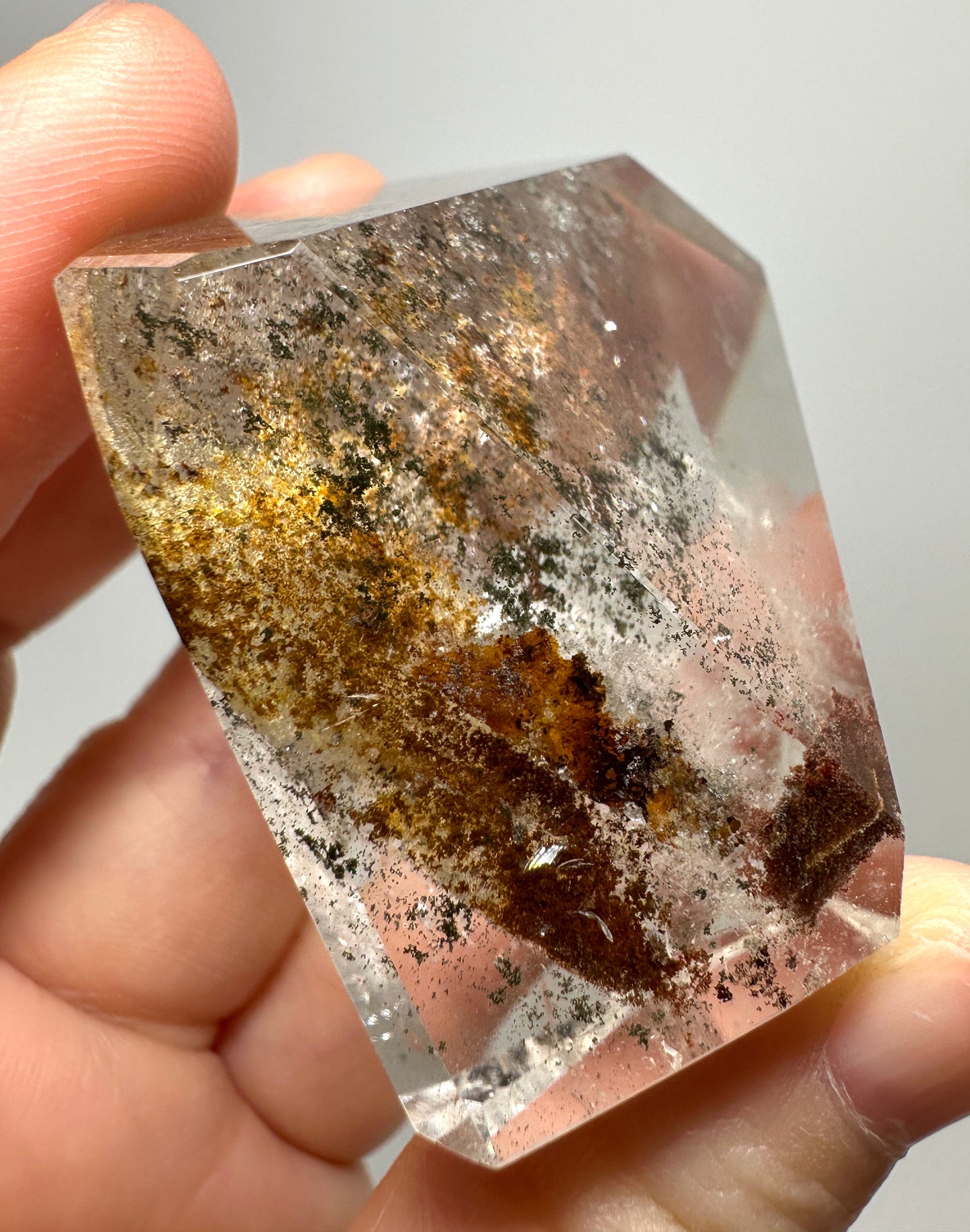Brazilian Phantom Quartz Crystal Freeform | Natural Phantom Included Quartz from Brazil