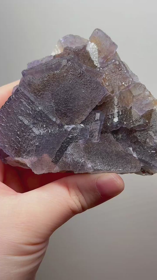 Fujian Matrix Fluorite QR Code Crystal – Unique Collectible Mineral Specimen, Natural Fluorite Display, Home Decor, Gift for Crystal Lovers