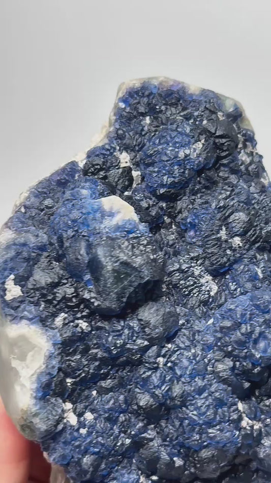 Inner Mongolia Blueberry Fluorite Specimen | Natural Fluorite Crystal from China